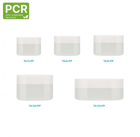 Frasco redondo de crema PCR-PP